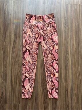 Old Navy Pink Snake Print Leggings